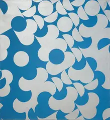 Zdeněk Sýkora, Schräge Struktur (Šikmá struktura), 1967, Oil and silver paint (aluminium) on canvas