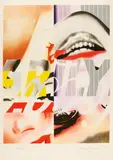 James Rosenquist, Marilyn, 1974, Colour lithograph on card