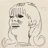 Gerhard Richter, Untitled, 1966, Felt tip pen on paper