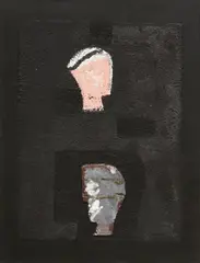 Untitled by Mimmo Paladino, 2002, Mixed media and collage on canvas, sold Jun 2024
