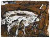 Emil Schumacher, GG-11/1996, 1996, Mixed media on card