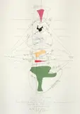 Jorinde Voigt, Japanese Erotic Art 17th -19th Century (65), 2012/2013, Pencil and ink collaged with coloured wove and Ingres paper on paper