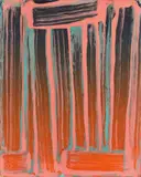 Robert Janitz, Safe space vs. Paradise, 2019, Oil, wax and flour on canvas