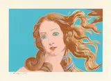 Details of Renaissance Paintings (Sandro Botticelli, Birth of Venus, 1482) by Andy Warhol, 1984, Colour screenprint on card, sold Jun 2024