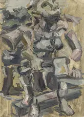 Georg Baselitz, Ein Werktätiger, 1967, Oil on canvas