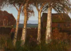 Otto Modersohn, Unter Birken, 1902, Oil on canvas