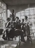 Lotte Gerson, Arbeitspause im Vorkurs, Bauhaus Dessau, c. 1928, Ferrotyped gelatin silver print, printed later