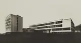 Lucia Moholy, Bauhausneubau, Dessau (Bauhaus from the North-East)
