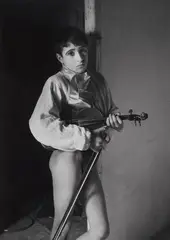 Violinist, Arles by Lucien Clergue, 1954, Gelatin silver print, printed, sold Jun 2024