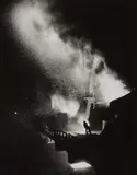 Ludwig Windstosser, Untitled (Thomasstahlwerk), 1955, Vintage ferrotyped gelatin silver print on Agfa-Brovira paper