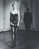 Peter H. Fürst, Danielle in schwarzen Dessous. Hommage à Anton Räderscheidt, 1983, Gelatin silver print, printed