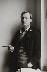 Benjamin Katz, Per Kirkeby, Köln, 1984, Vintage ferrotyped gelatin silver print on Agfa paper