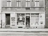 Tata Ronkholz, Heyestrasse 110, Düsseldorf-Gerresheim, 1979, Vintage ferrotyped gelatin silver print on Agfa paper