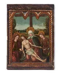 Catalan School c. 1520-30, The Lamentation of Christ, Oil on panel