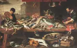 Fish Market by studio of Frans Snyders, Oil on canvas (relined), sold May 2024