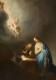 Pieter de Grebber, The Adoration of the Child with Angels, Oil on panel