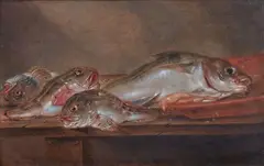 Fish Still Life by Alexander Adriaenssen, Oil on panel, offered May 2024
