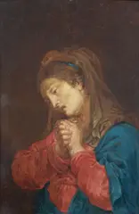 Januarius Zick, Mater Dolorosa, Oil on panel