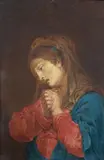 Januarius Zick, Mater Dolorosa, Oil on panel