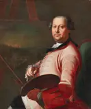 Johann Ulrich Schnetzler, Portrait of Christian Georg Schütz the Elder, Oil on canvas (relined)