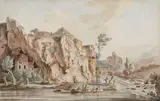 Jacob Philipp Hackert, Landscape near Vaucluse in the French Maritime Alps, Watercolour