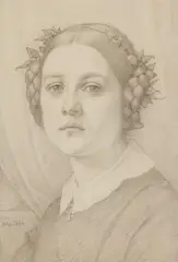 Eduard von Steinle, Karoline Steinle, Daughter of the Artist, Pencil
