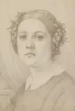 Eduard von Steinle, Karoline Steinle, Daughter of the Artist, Pencil