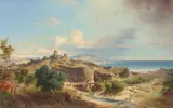 Fritz Bamberger, Spanish Coastline between Murcia and Almeria, Oil on canvas