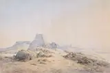 Friedrich Otto Georgi, The Royal Tombs of Meroe, Watercolour