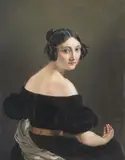 Eliseo Sala, Portrait of a Lady from Lombardy, Oil on panel