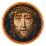 circle of Aelbert Bouts, Face of Christ with the Crown of Thorns, Oil on panel