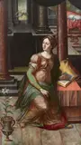 attributed to Michiel Coxcie I, The Annunciation, Oil on panel