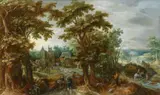 Sebastiaan Vrancx, Return from the Market, Oil on panel