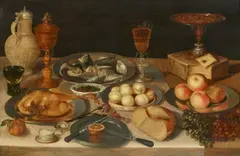 Gotthardt Wedig, An Opulent Feast, Oil on panel