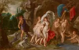 Victor Wolfvoet, Diana and Actaeon, Oil on copper