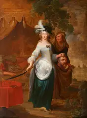 Hieronymus Janssens, Judith and Holofernes, Oil on panel