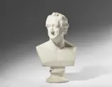 Christian Daniel Rauch, A white marble bust of Johann Wolfgang von Goethe by Christian Daniel Rauch