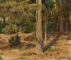 Ivan Shishkin, Inside the Forest, Oil on canvas laid down on card