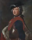 Antoine Pesne, King Frederick II in half-length, Oil on canvas (relined)