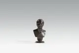 Königliche Eisengießerei Berlin, A cast iron bust of Crown Prince Friedrich Wilhelm, Cast in two parts, with bronze patina. With eagle mark and inscribed "Berlin". H