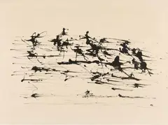 Henri Michaux, Untitled, 1956, Indian ink on card