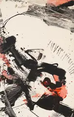 13.X.61 by K.R.H. Sonderborg, 1961, Tempera on paper on canvas, sold Dec 2023