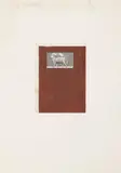 Joseph Beuys, Untitled, 1975, Oil (Braunkreuz) on double-sided printed paper