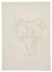 Untitled by Joseph Beuys, 1972, Pencil on paper, sold Dec 2023