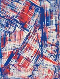 Herbert Zangs, Untitled (Scheibenwischerbild), Around 1958, Mixed media on canvas