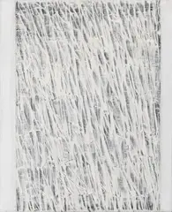 Untitled (Strukturen) by Raimund Girke, 1960, Egg tempera on canvas, sold Dec 2023