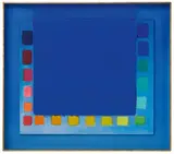 Heinz Mack, Die Palette des Malers (Chromatische Konstellation), 1996, Acrylic on canvas on card