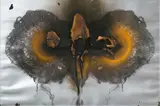 Otto Piene, Untitled (Butterfly Silver), 1971/1972, Acrylic and traces of fire on colour screenprint on card. Approx