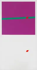 Almir Mavignier, Kreuzung bei Rot, 1987, Acrylic on canvas