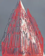 Cologne Cathedral by Andy Warhol, 1985, Farbserigraphie mit Diamantstaub auf leichtem Karton, sold Dec 2023